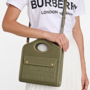 NWOT BURBERRY Horseferry Canvas Tote